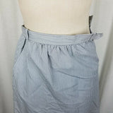 Peabody House PBD Blue Railroad Stripes Pinstriped Aline Skirt Womens 7 Career