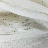 TALBOTS Woman 100% Cotton White Eyelet Lace Jacket Blazer Womens 16W Plus Size