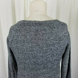 Threads 4 Thought Jersey Knit Sweatshirt Top Mottled Heathered Black Womens XS