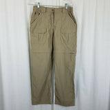 LL Bean Nylon Cargo Zip Off Conversion Shorts Hiking Pants Womens S Outdoor Camp