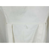 Ellen Tracy White Cotton Summer Sundress Pleated Dress Womens 12 Weighted Lined