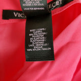 Victoria's Secret Lace Trim Accents Tank Top Cami Camisole Womens M Coral Salmon