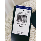 LRL Ralph Lauren Fringed Woven Knit Boho Hippie Boat Neck Sweater Womens PXS PS