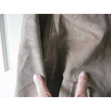 Hardy Amies London Leather Cafe Clicker Bomber Jacket Mens L Vintage Knit Trim