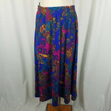Essay Sharon Anthony Broomstick 80s Long Maxi Elastic Skirt Womens L Vintage USA