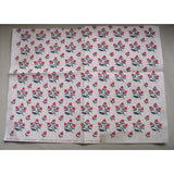 Vintage 1950 All Occasion Wrapping Paper Squares hand print Eleanor Finch Berry
