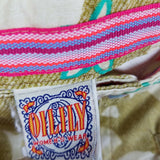 Oilily Hawaiian Hibiscus Floral Cropped Capris Culottes Pants Womens 6 Colorful