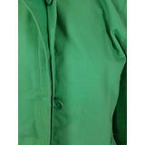 LL Bean Hooded Spring Green Cotton All Weather Windbreaker Trench Coat Womens M