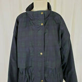 Vintage 80s Sun Mountain Tartan Scotch Plaid Rain Windbreaker Jacket Womens L
