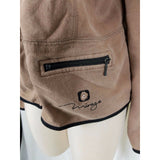 Mirage Las Vegas Casino Full Zip Up Sweatshirt Sweater Jacket Golf Womens L Tan