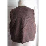 NWT Leyenda Desde 78 Vest Womens L 42 Embellished Studded Wrap Open Front Boho