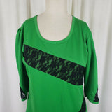 Mod Vintage 60s Twiggy Space Age Fit & Flare Twirl Mini Dress ZigZag Womens M L