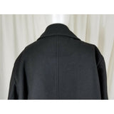 Calvin Klein Double Breasted Black Wool Peacoat Jacket Coat Mens XL Quilted