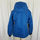 PowderRoom Micro-lite Hooded Polka Dot Anorak Jacket Parka Womens S 10,000 mm