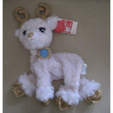 Build a Bear 2016 Golden Glisten Reindeer Plush unstuffed + Blue Cape Christmas
