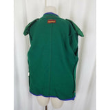 Geiger Austria Boiled Wool Crest Button Sweater Jacket Blazer Womens Green 38 8