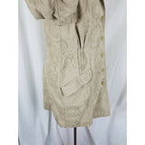 J.Jill Canvas Cotton Embroidered Pleated Fit & Flare Riding Jacket Coat Womens M
