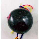 Vintage 1950s Painted Coconut Shell Girls Head Purse Tiki Kitsch Hawaii Souvenir