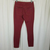 Evy's Tree Denim Skinnies Ponte Pants Skinny Jeans Jeggings Leggings Maroon S