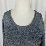 Threads 4 Thought Jersey Knit Sweatshirt Top Mottled Heathered Black Womens XS