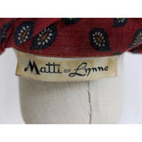 Matti of Lynne 2 Piece Skirt & Shirt Top Jacket Outfit Set Suit Womens 6 Paisley