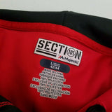 University of Utah Utes Red Logo Hoodie Sweatshirt Majestic Section 101 Mens L