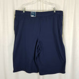 Karen Scott Sport Skimmer Shorts Pants Sweatpants Joggers Loose Blue Womens XXL