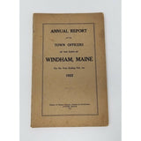 Annual Report Town Officers of Windham Maine February 1 1922 Cumberland County