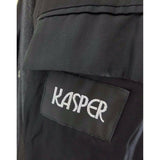 Kasper Black Mohair Wool Peacoat Overcoat Top Dress Coat Mens 38 Short Charcoal