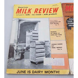 Vintage American Milk Review Magazine Advertisements Memorabilia Photos Lot of 2