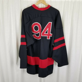 Vintage The Rolling Stones 94 Mens L/X Hockey Jersey Brockum Worldwide Red Lips