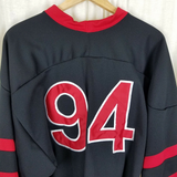 Vintage The Rolling Stones 94 Mens L/X Hockey Jersey Brockum Worldwide Red Lips