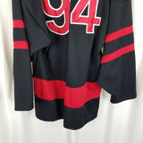 Vintage The Rolling Stones 94 Mens L/X Hockey Jersey Brockum Worldwide Red Lips