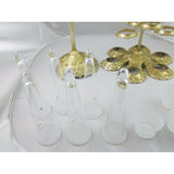 Wallace Grande Baroque Champagne Carousel Silverplated Tealights Flutes W612120