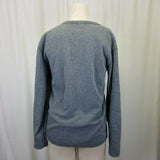 Playboy Fleece Lined Jersey Knit Gray Crewneck Sweatshirt Top Womens XL 175/100