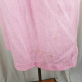 Heather Collection Pink Step In Zip Up Robe Housedress Womens L Quilted Smocked