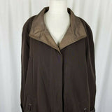 Gallery Petites Rain Trench Coat Long Maxi Womens PL Removable Zip Out Liner