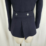JCrew Stadium Cloth Nello Gori Wool Military Double Breasted Peacoat Womens 2