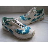 Puma Hawaiian Island Hibiscus Leaf Leather Golf Shoes Sneakers Womens 8.5 Floral