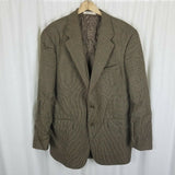 Polo University Club Ralph Lauren Wool Checked Sportcoat Jacket Blazer Mens 44 T