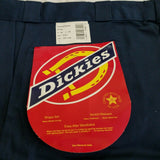 Vintage Dickies Shape Set Stain Release Twill Work Pants Mens 38x28 Navy NOS USA