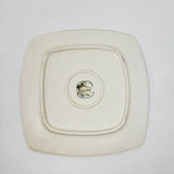 Italian Ceramics Company Laguna 11" Hand Painted Square Bamboo Plate Dinner
