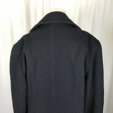 Jones New York Double Breasted Winter Wool Military Short Peacoat Coat Womens L