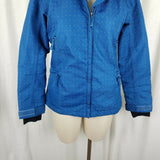 PowderRoom Micro-lite Hooded Polka Dot Anorak Jacket Parka Womens S 10,000 mm