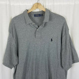 Polo Ralph Lauren Collared 1/4 Button Up Short Sleeve Shirt Mens XL Heathered