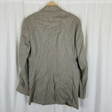Vintage David Wood Man in Wool Tan Olive Green Sport Coat Blazer Jacket Mens 40