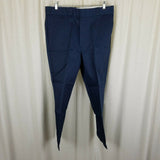 Vintage Dickies Shape Set Stain Release Twill Work Pants Mens 38x28 Navy NOS USA