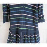 Old Navy Hooded Striped Cinch Tunic Shirt Polo Dress Girls 10 100% Cotton Tshirt
