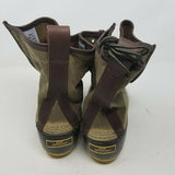 LL Bean Waxed Coated Canvas Duck Boots Maine USA Mens 11 Signature Line New