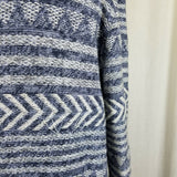 Lucky Brand Waterfall Long Open Front Wrap Cotton Cardigan Sweater Womens M